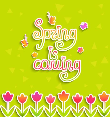 Spring background, vector. vector