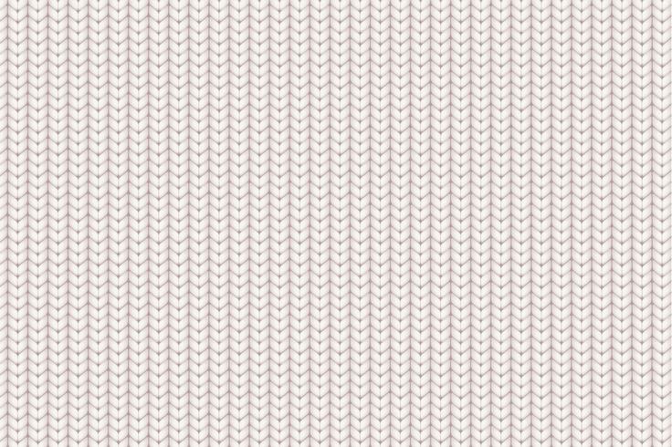 White realistic knit texture, seamless pattern. vector