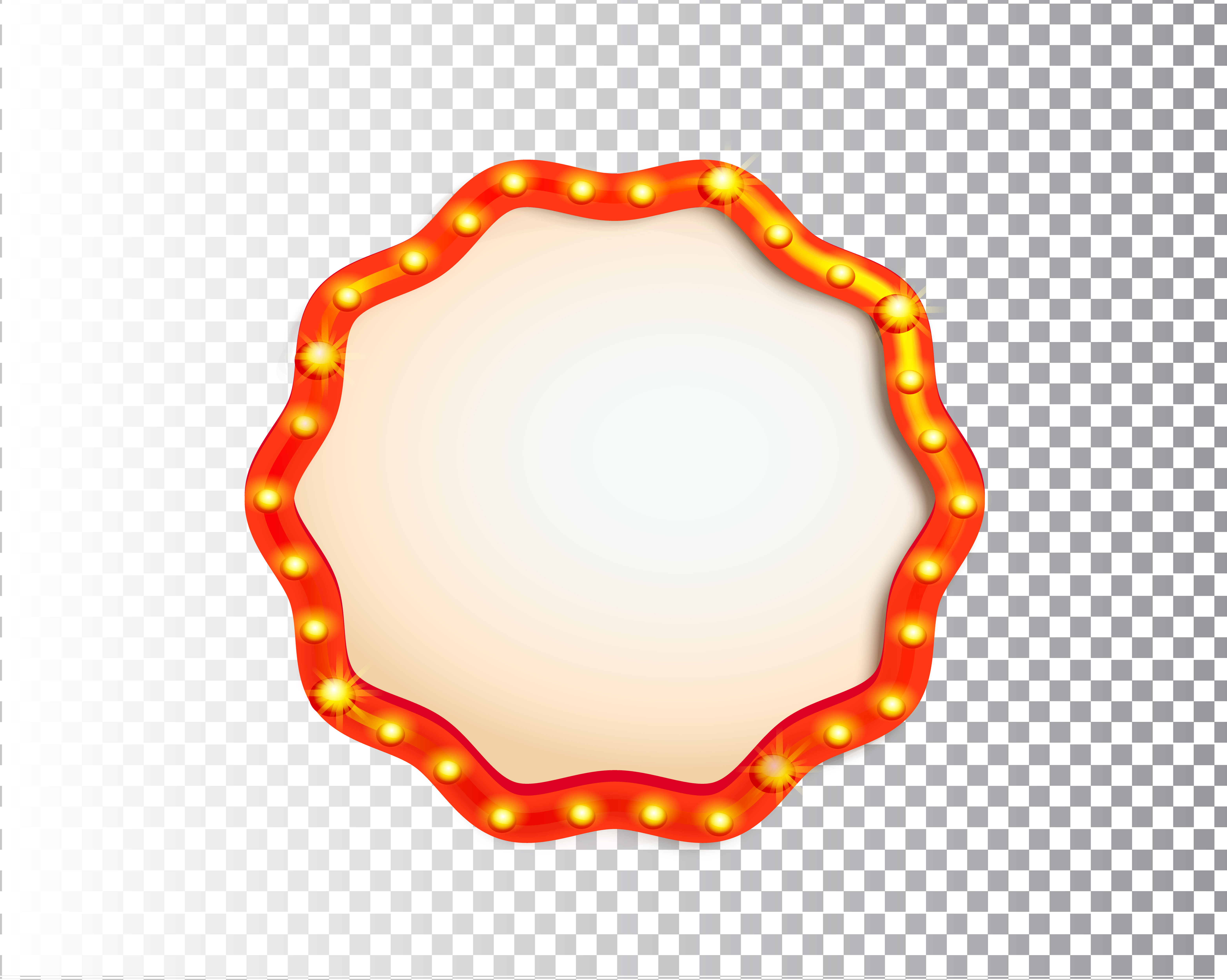 Shining isolated retro bulb light circle frame 332194 Vector Art at