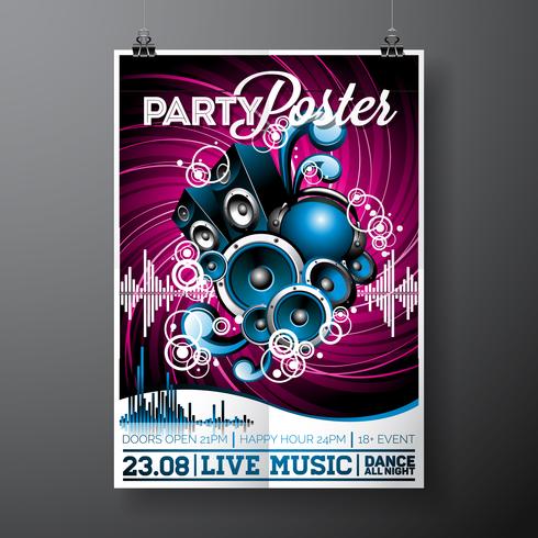 Party Flyer Design  vector