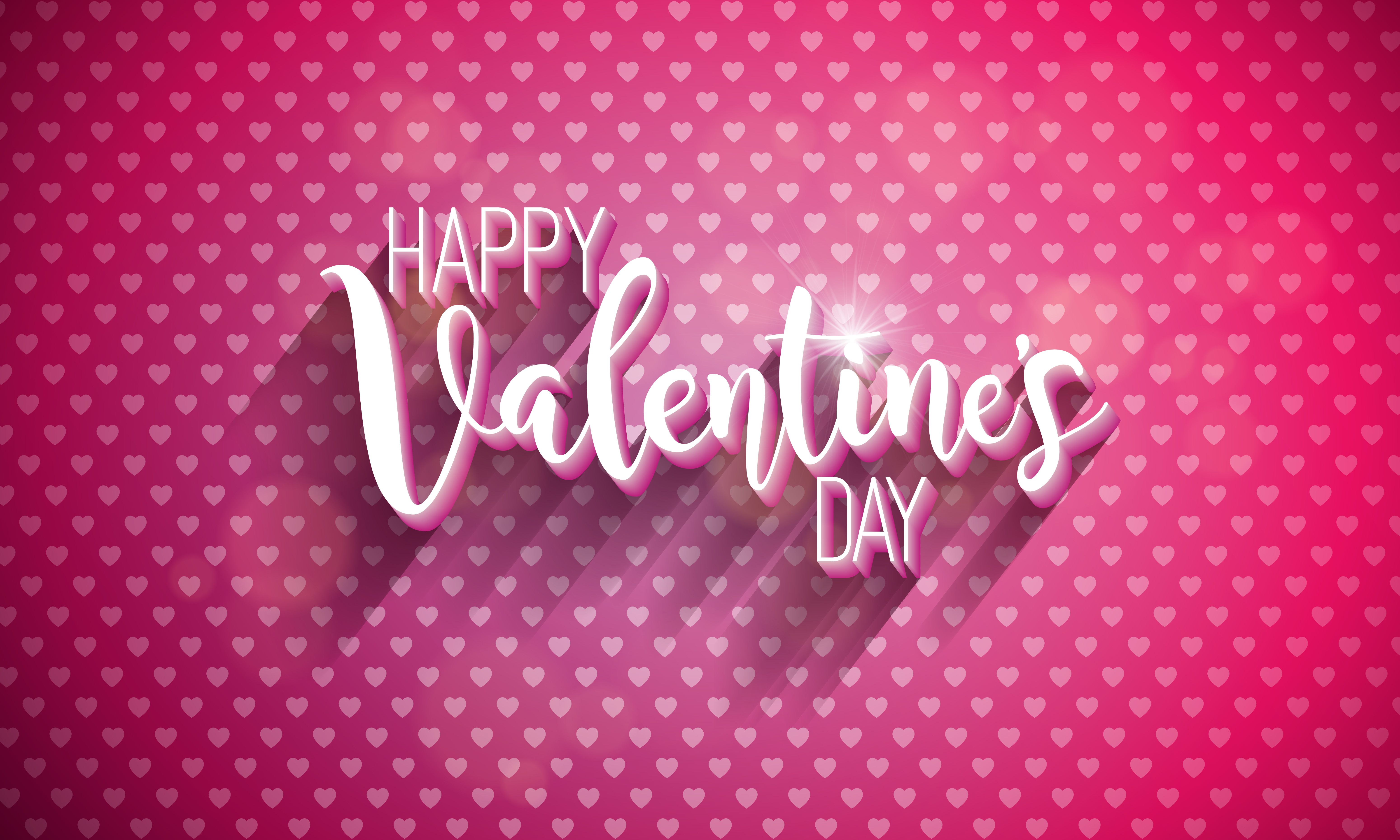 Valentine's day background with hanging hearts on bokeh lights design Happy Valentines Day Illustration 332247 Vector Art at Vecteezy