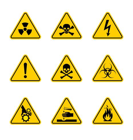 Vector warning signs and tapes. 332257 Vector Art at Vecteezy