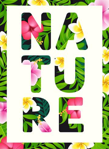 Tropical print slogan. vector