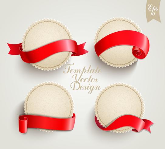 Vintage templates set vector