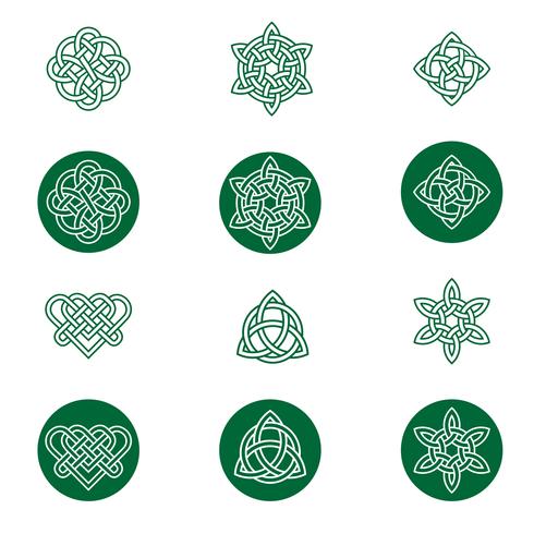 celtic knot icons	 vector