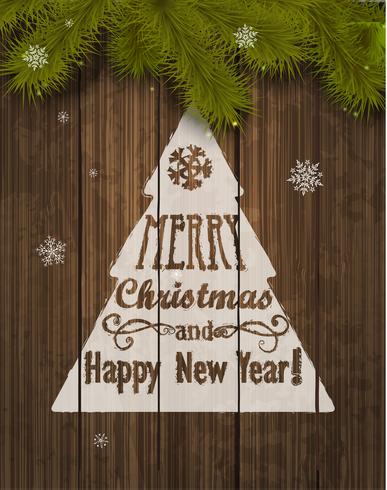 Christmas Greeting Card. vector