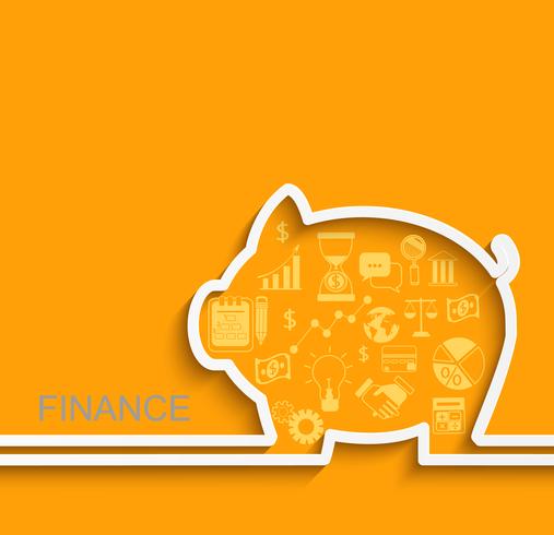 Finance and business concept vector
