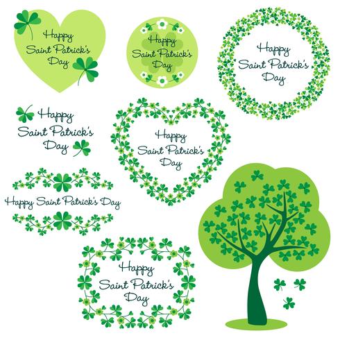 Gráficos del día de San Patricio vector