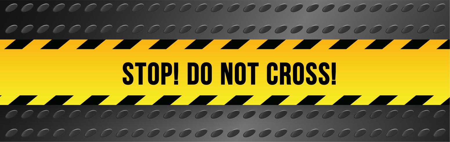 Vector warning signs and tapes.