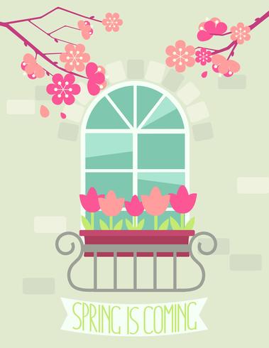 Spring is coming. vector