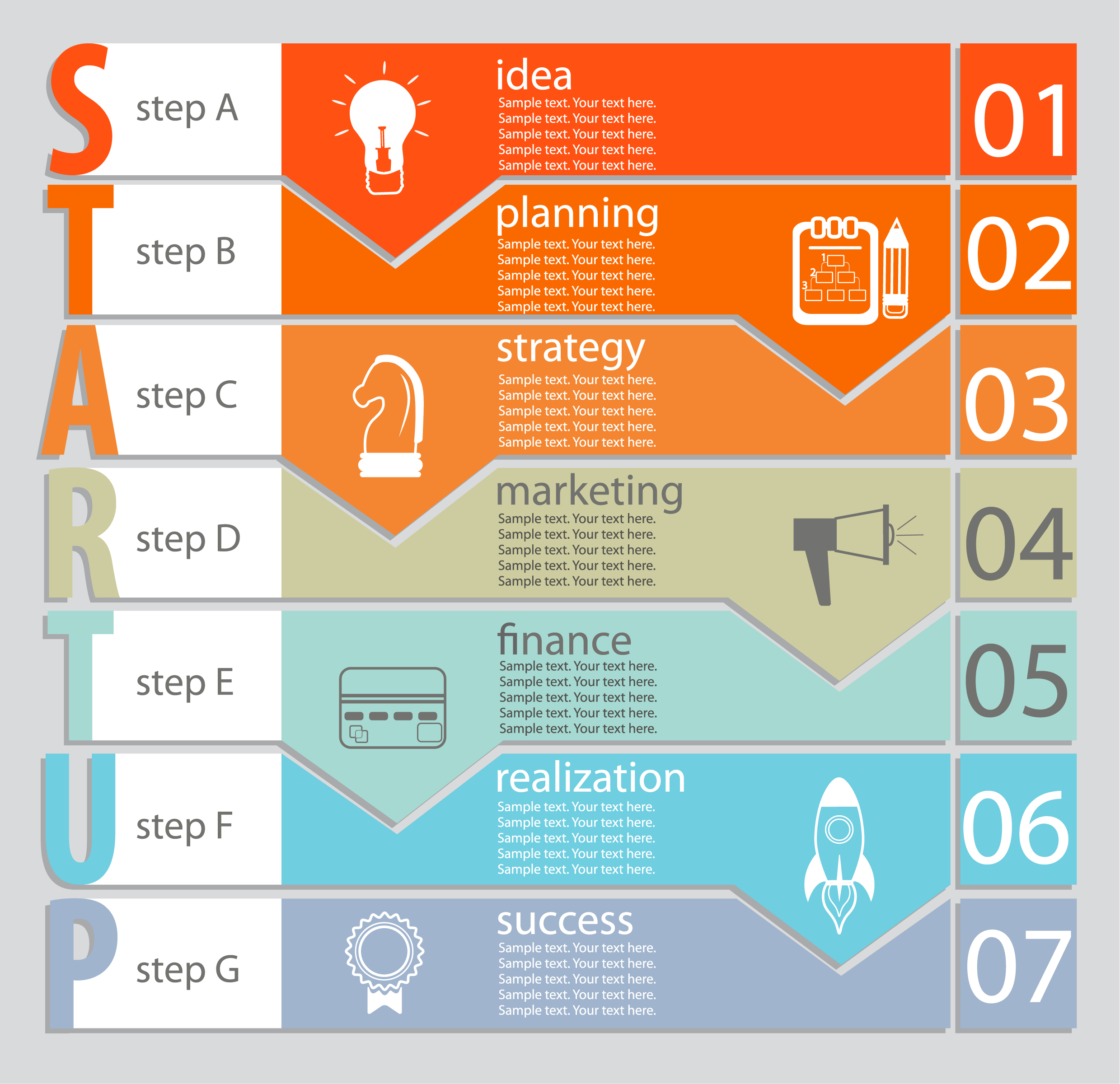 Infographic of Startup concept. 332639 Vector Art at Vecteezy