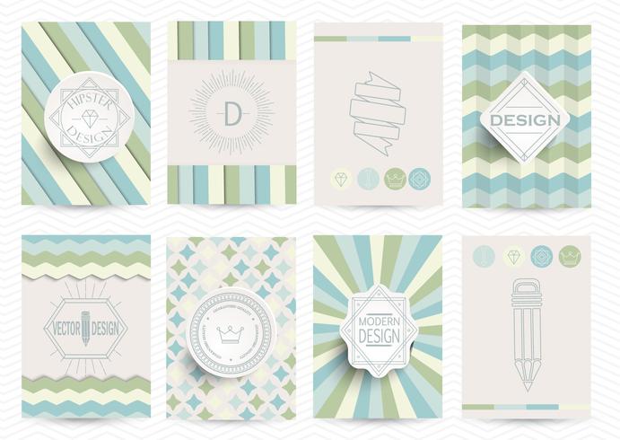 Set of Retro Insignias vector