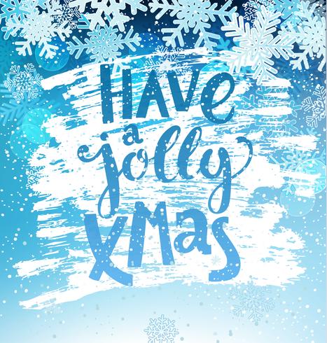 Have a jolly xmas geeting card. vector