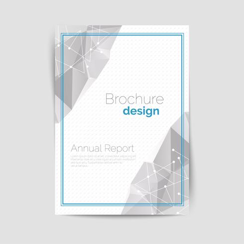 Geometrical brochure A4 vector