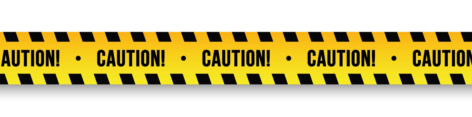 Vector warning signs and tapes.