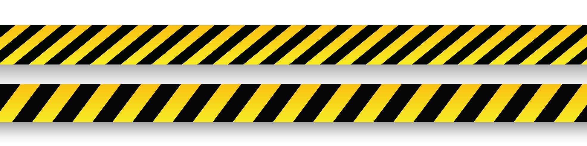 Vector warning signs and tapes.