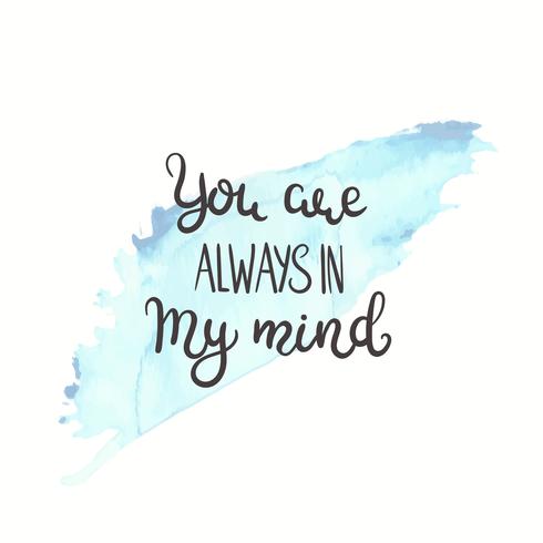 Romantic quote. Love text for valentine day vector