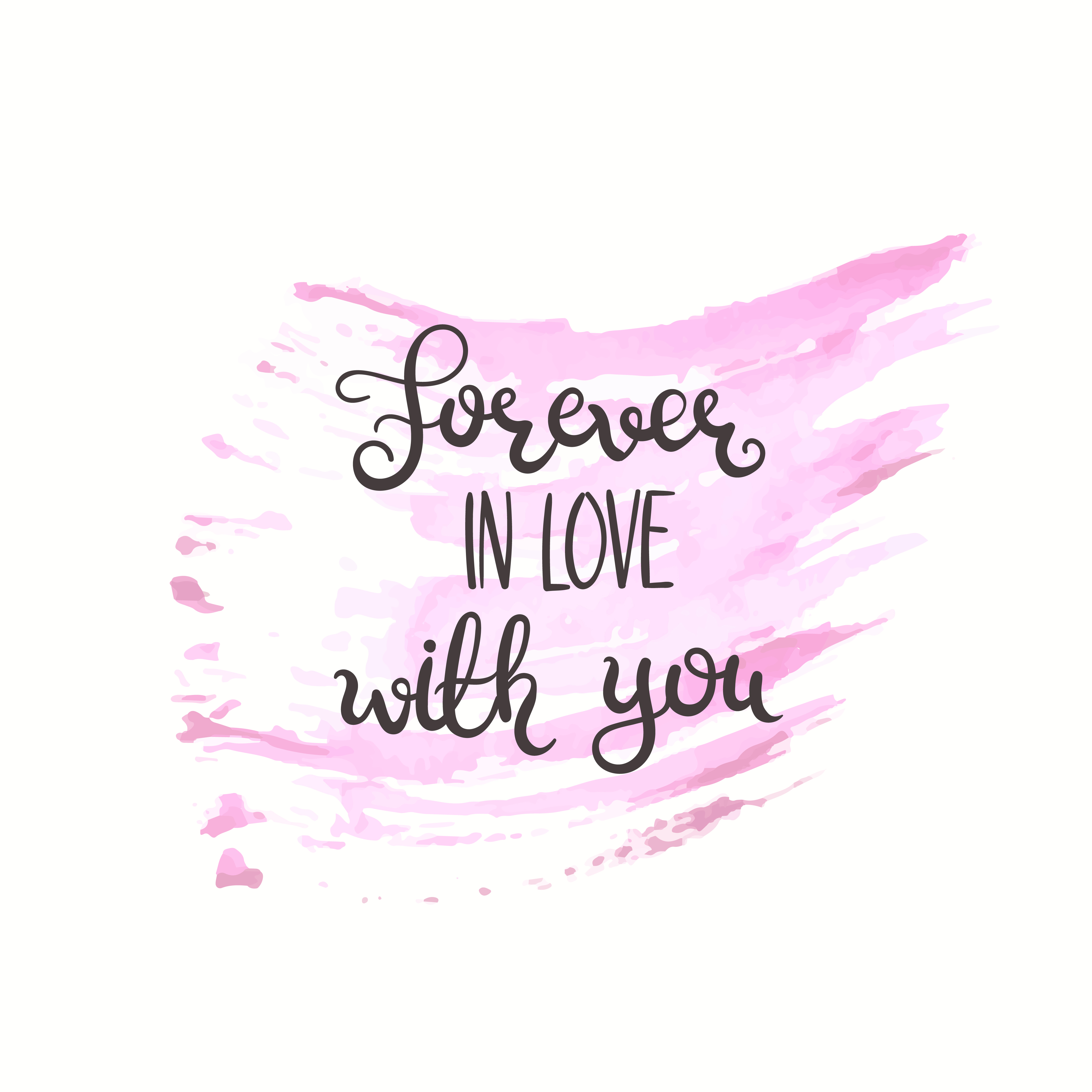 Romantic quote. Love text for valentine day. Greeting card ...