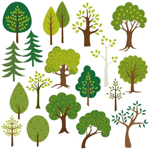 trees clipart vector