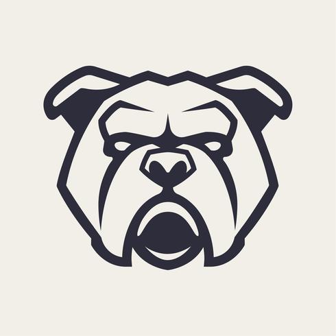 Bulldog Mascot Vector Icon