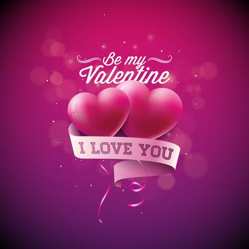 Be my valentine illustration vector