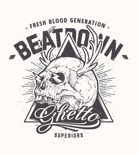 Skull Print Vector