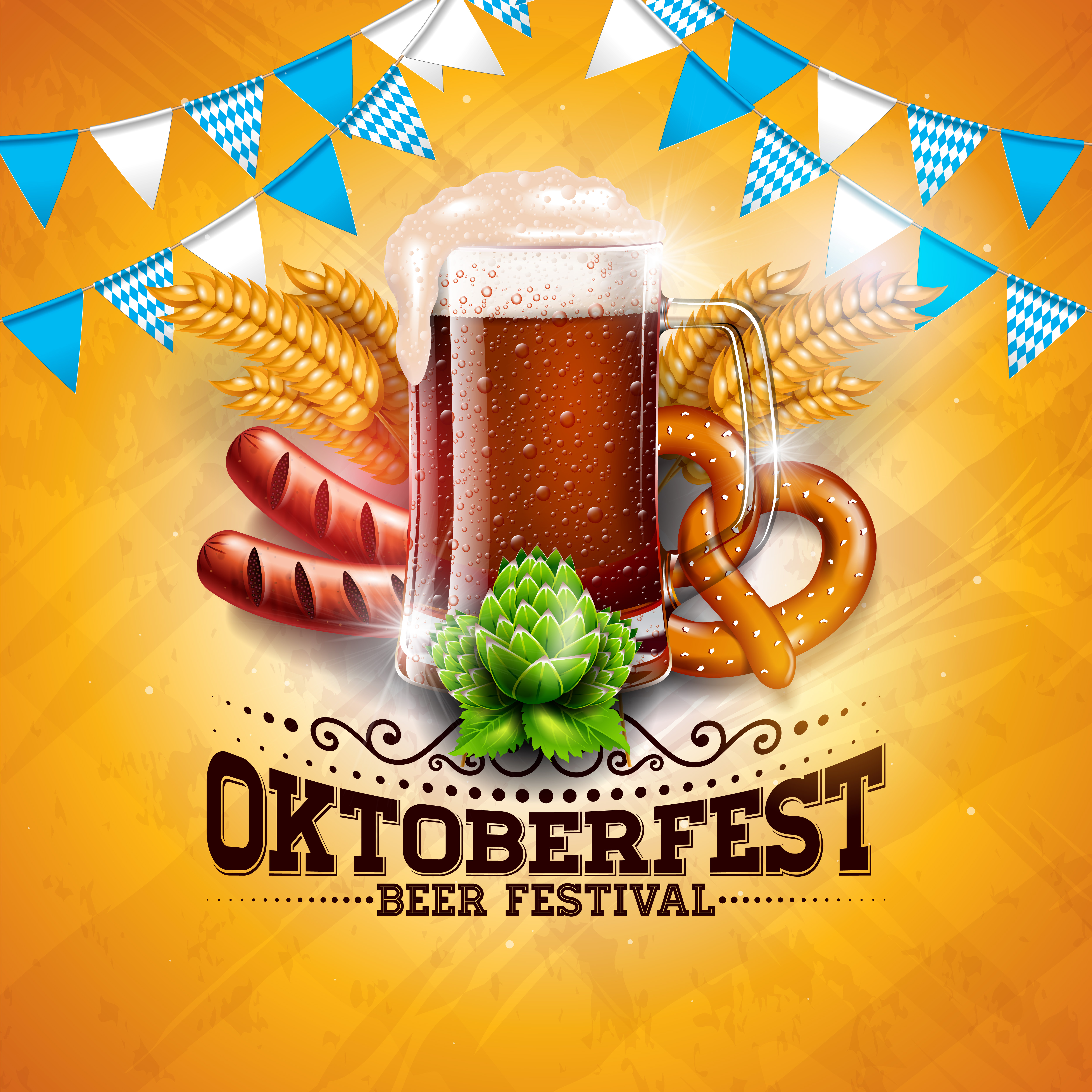 Oktoberfest Banner Illustration 334017 Vector Art at Vecteezy