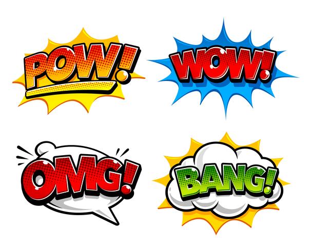 Comic Speech Bubbles vector