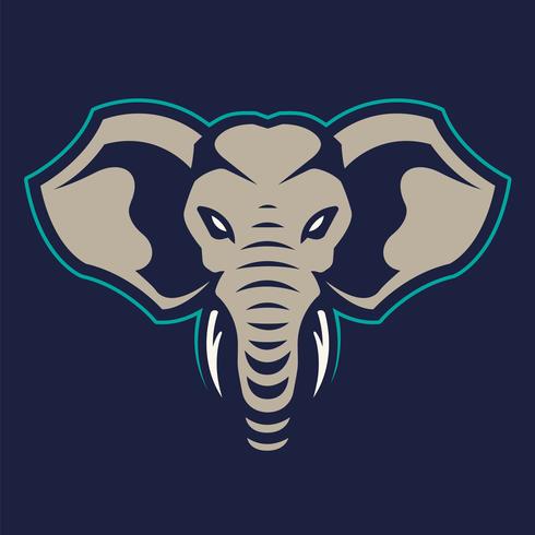 Elefante mascota Vector icono