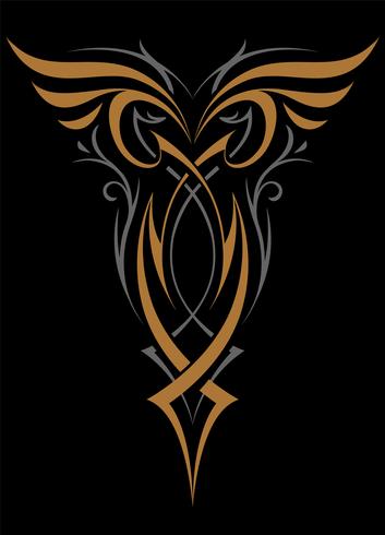 Gothic Abstract Ornament Vector Shape