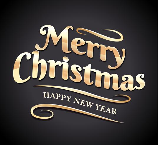 Merry Christmas Typography vector