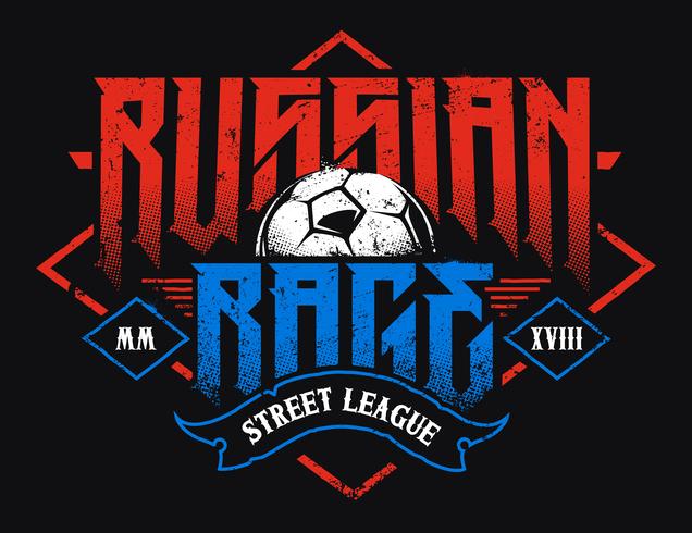 Russian Rage Typography vector