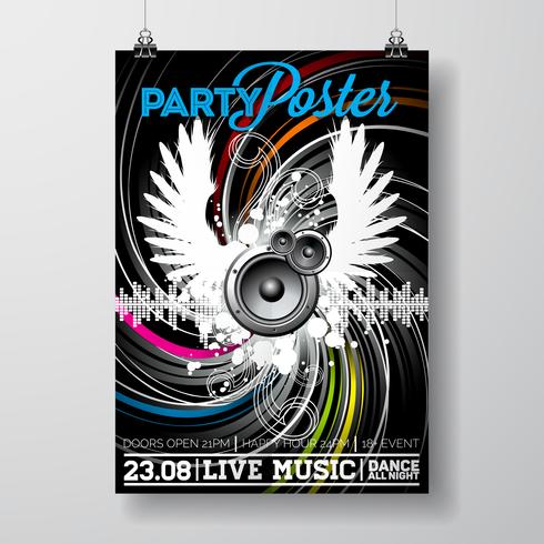 Party Flyer Design vector