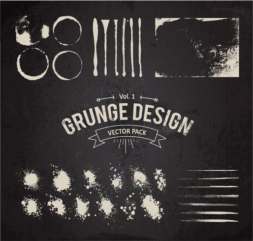 elementos de diseño grunge vector