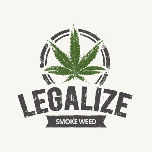 Cannabis Emblem vector