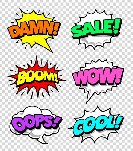Comic Speech Bubbles vector