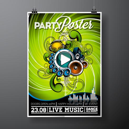 Party Flyer Design  vector