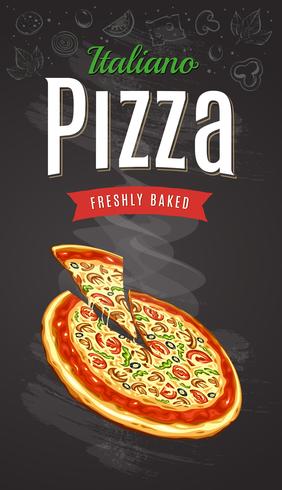 Vector de pizza caliente