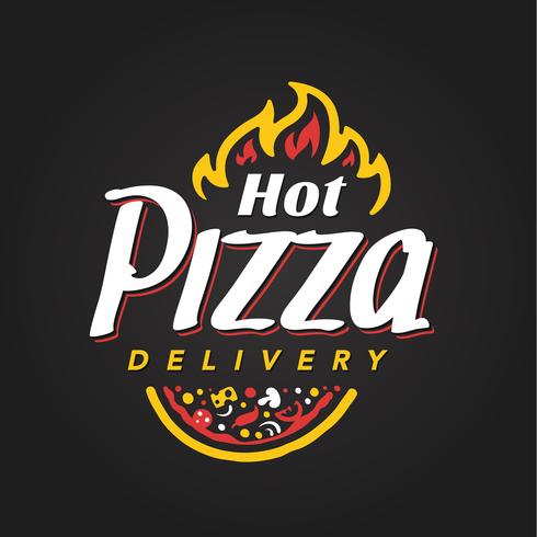 Pizza Delivery Emblem vector