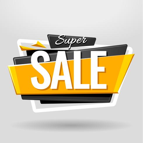 Sale Geometric Banner vector