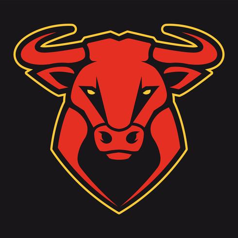 Bull Mascot Vector Icon