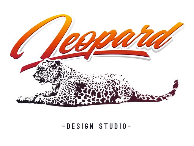 Leopard Vector Design 