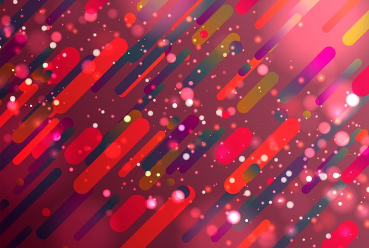 Colorful abstract background with balls and lines for advertising, vector illustration