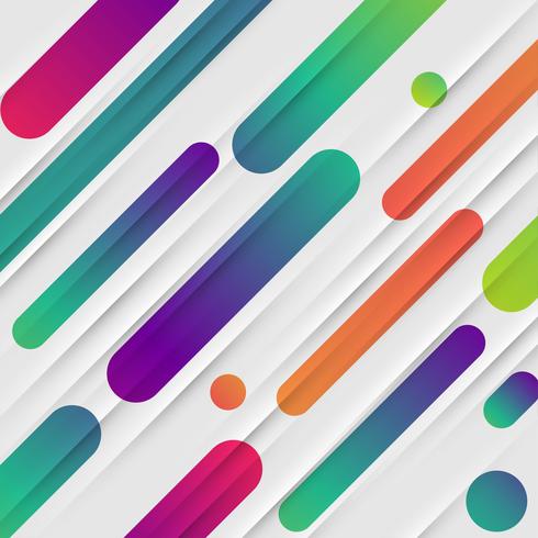 Colorful abstract background with balls and lines for advertising, vector illustration