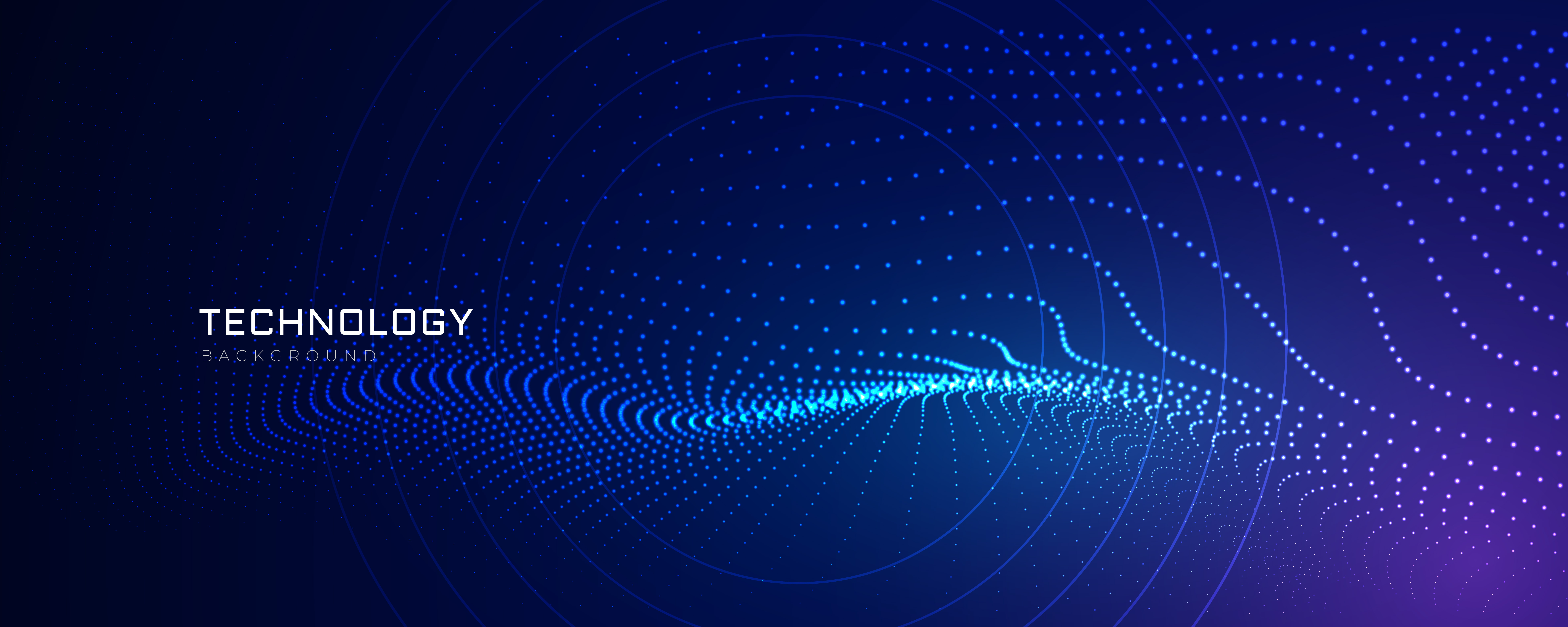 technology particles lines digital background - Download Free Vector