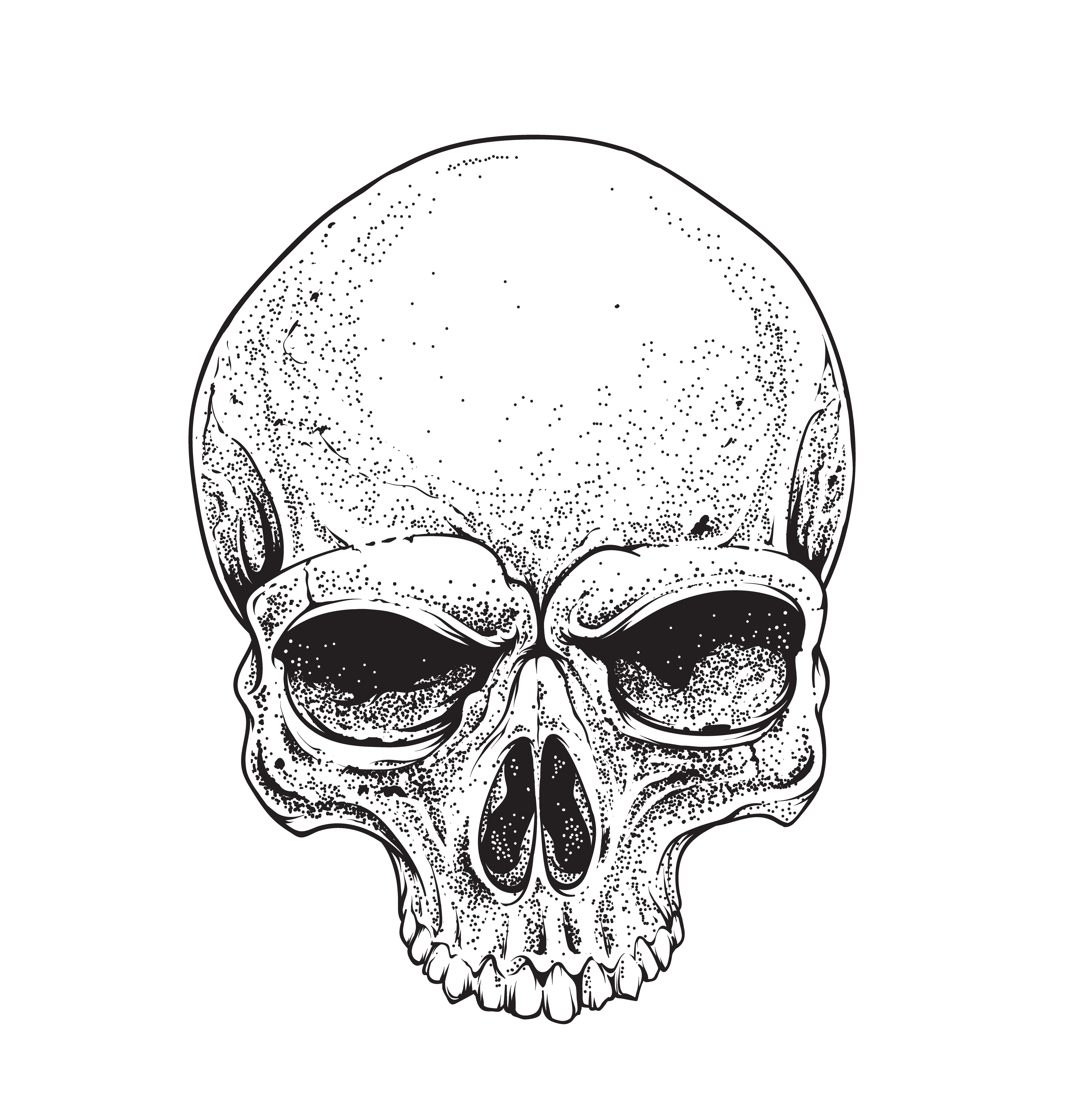 Dotwork Skull 335045 Vector Art At Vecteezy