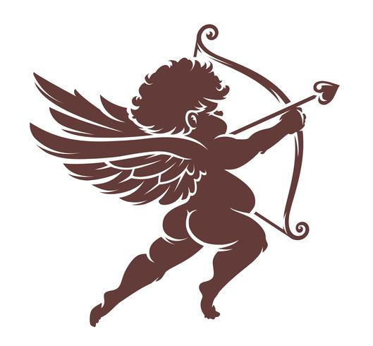 Vector Cupid Silhouette