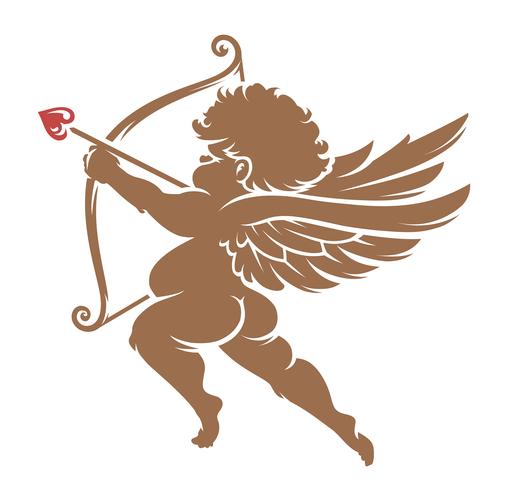 Vector Cupid Silhouette