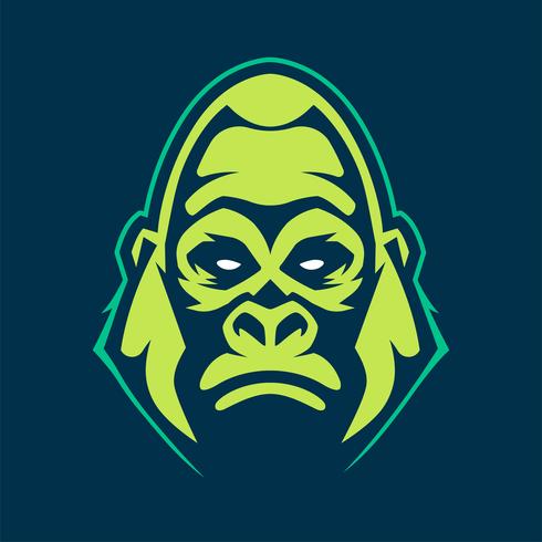 Gorilla Mascot Vector Icon