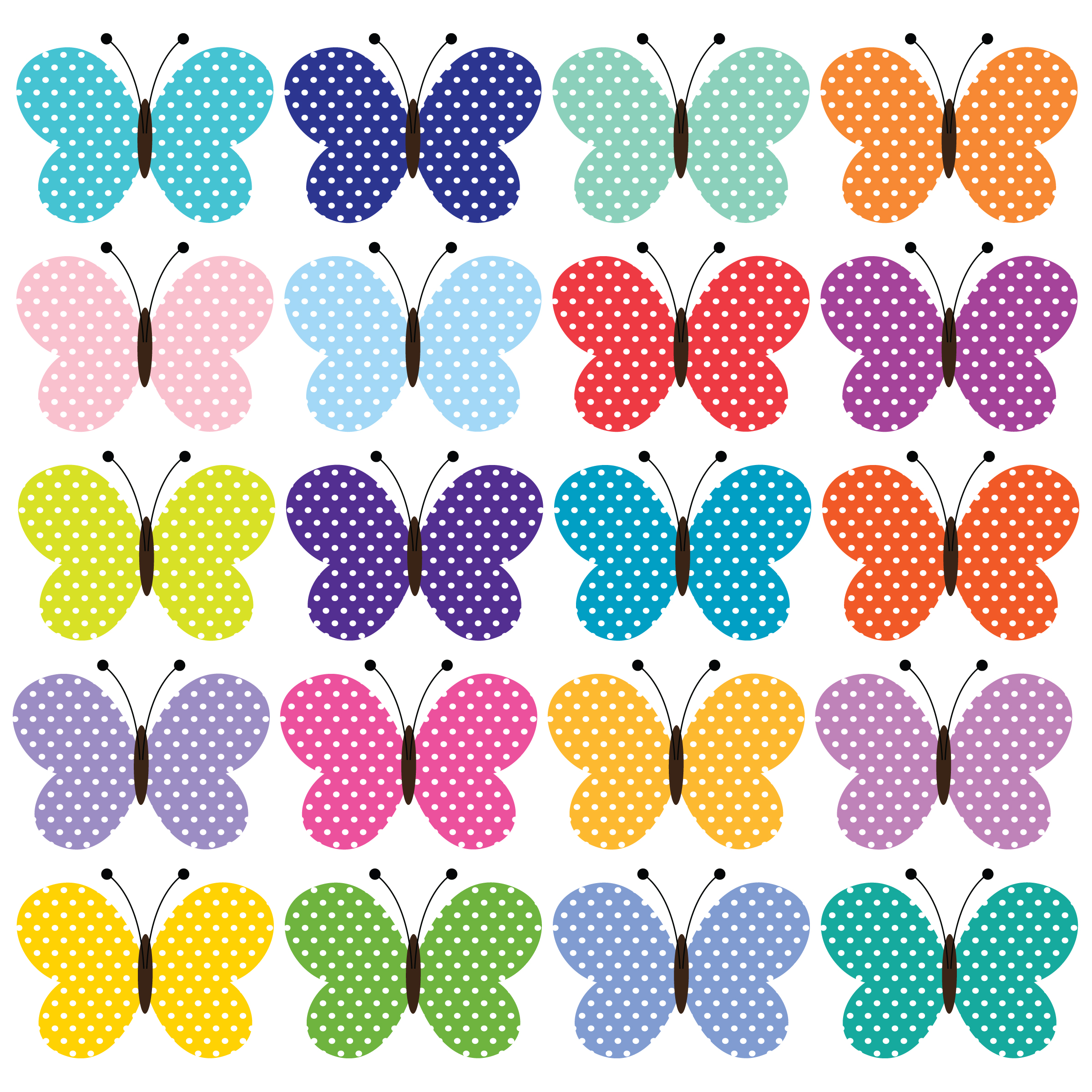 polka dot butterfly clipart 335168 Vector Art at Vecteezy